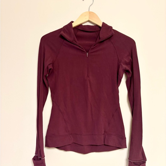 Lululemon Athletica Maroon Long Sleeve Hoodie - Picture 1 of 3